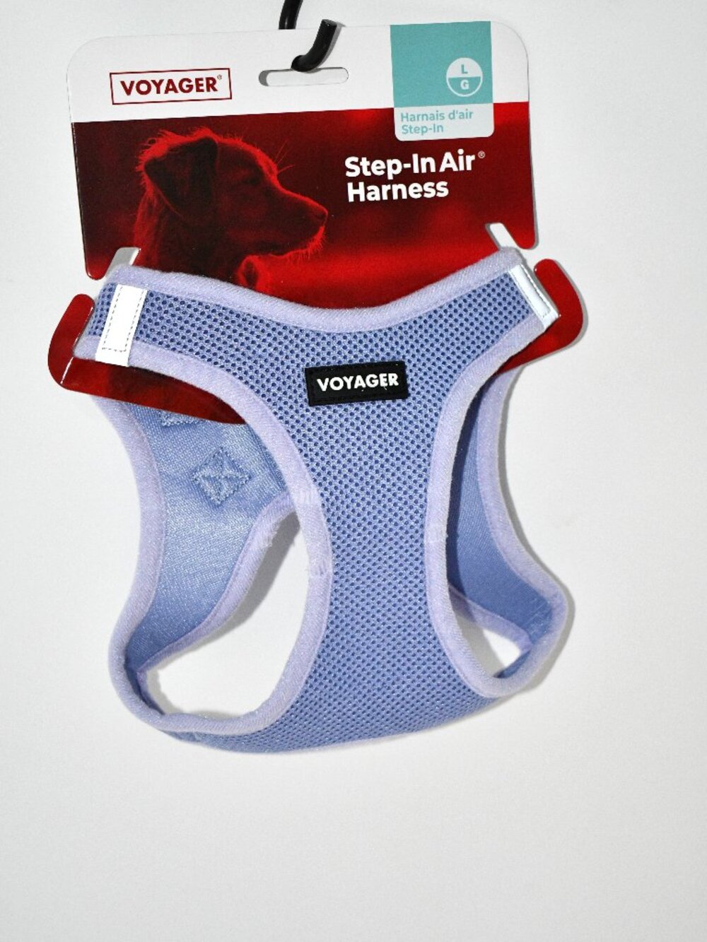 Voyager Step-In Air Dog Vest Harness Lavender Large 18-20.5" Reflective Mesh NWT